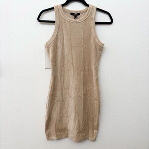 Forever 21 Beige Bodycon Mini Dress Size M